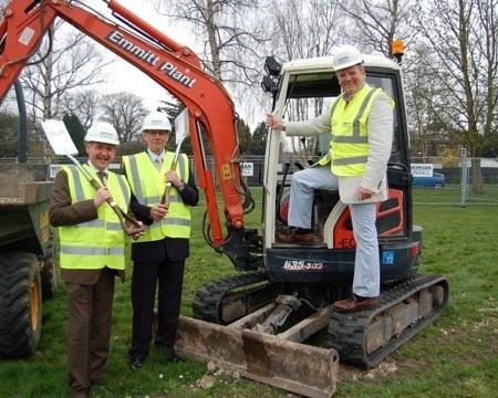College of West Anglia – engineering block sod cutting College of West Anglia – engineering block sod cutting