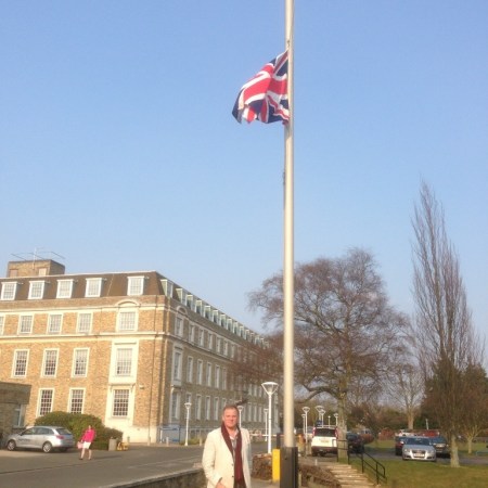 We are flying the flag at half mast – respect for Baroness Thatcher