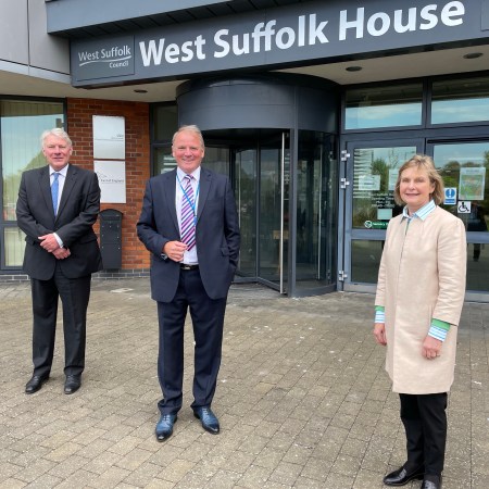Welcomed to West Suffolk Council by the Leader and Deputy Leader.